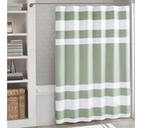 Madison Park Tenda da doccia con trama a nido d'ape extra lunga per bagno, 3 m, Scotchgard, gestione dell'umidità, qualità spa, tende da doccia moderne per bagno, extra lunga, 182,9 x 213,4 cm, verde
