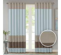 Madison Park Tradewinds Polyoni Pintuck Window Panel 50 x 84, Blu, 127 x 213,4 cm
