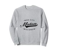 Madison Wi Mad City per Uomo e Donna. Felpa