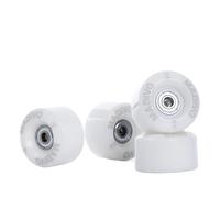 MADIVO Ruote di ricambio + cuscinetti a sfera per pattini a rotelle 54 mm x 32 mm | Set di 4 ruote 82A ABEC-7 cuscinetti Bearings | Classiche ruote per pattini a rotelle per Quad Skates per interni ed