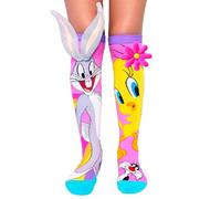 Madmia Looney Tunes Tweety & Bugs Socken Coppia di Calzini, Multicolore, 6-99 Bambine e Ragazze