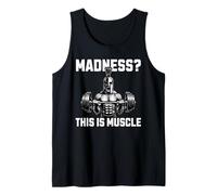 Madness This Is Muscle Spartan Warrior Gym Power Fit Canotta