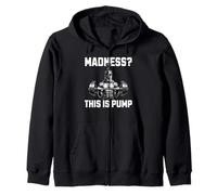Madness This Is Pump Spartan Warrior Gym Strength Fit Felpa con Cappuccio