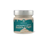 MADÒ Crema Spalmabile alla Ricotta e Pera Artigianale - 100% MADE IN ITALY Vasetto da 200g - Creme Spalmabili per Panini,Dolci, Colazioni, Prodotti da Pasticceria