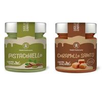 Mado Pasticceria Set Creme Spalmabili al Pistacchio e Caramello Salato 200g x 2