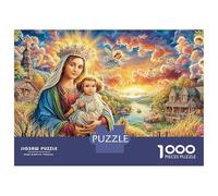 Madonna And Child Puzzle Da 1000 Pezzi Perfetto Per Appassionati Di Esperti Sfida Impossibile Scompresso Giocattoli Cute Regalo Per La Famiglia Per Adulti E Bambini A Partire Da 12 Anni 52x38cm/1000pc