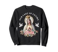 Madonna di Fatima Madre Maria Santa Cattolica per Le Donne Felpa
