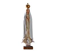 Madonna Di Fatima Sacra Figurina, Nostra Di Fatima Pellegrina Vergine Maria Con Beata, Statua religiosa Scultura Figurine Vergine Maria Decorazione religiosa Decor