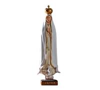 Madonna di Fatima Sacra Figurina - Sacra Vergine Maria Statua, Figurina religiosa artigianale | Nostra della Grace Figura sulla base, scultura cattolica per casa, cappella