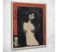 Madonna Edvard Munch, em99 quadro stampato su tela, Fine Art assemblato pronto da appendere 50x70 cm