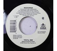 MADONNA - MADONNA 45 RPM YOU'LL SEE / LIVE TO TELL