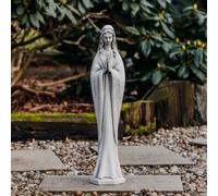 Madonna Santa Madre Maria statua in pietra 66 cm 10 kg grigio cemento bianco ...