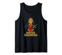 Madonna Sette Dolori Cuore Immacolato Latino Design Canotta