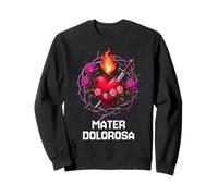 Madonna Sette Dolori Cuore Immacolato Latino Design Felpa