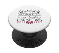 Madre che si occupa di tutto - figlia adolescente PopSockets PopGrip Adesivo