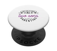 Madre coordinatrice del caos - due figli PopSockets PopGrip Adesivo