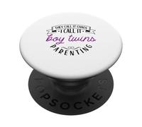 Madre coordinatrice del caos - figli gemelli PopSockets PopGrip Adesivo