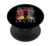 Madre dei gatti - Ventaglio per gattini PopSockets PopGrip Adesivo