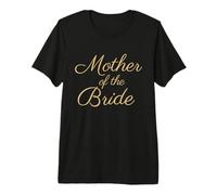 Madre della Sposa, Matrimonio & Mamma Nuziale, Tan Script Font Maglietta Premium