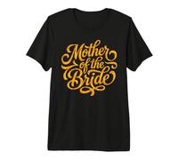 Madre della Sposa Vintage Oro Elegante Matrimonio Maglietta Premium