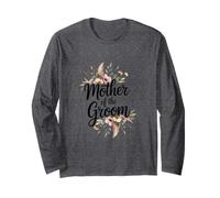Madre dello Sposo Blush Script Floreale Maglia a Manica