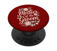 Madre Dello Sposo Blush Script Floreale PopSockets PopGrip Adesivo