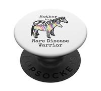 Madre di una malattia rara Guerriero Medical Zebra Strong EDS PopSockets PopGrip Adesivo