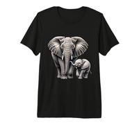 Madre e Elefante del Vitello | Elefant Lover Maglietta Premium