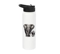 Madre e elefante del vitello | Elefant Lover Stainless Steel Insulated Water Bottle