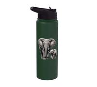 Madre e elefante del vitello | Elefant Lover Stainless Steel Insulated Water Bottle