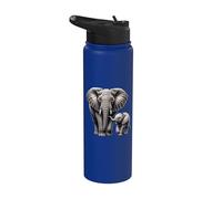 Madre e elefante del vitello | Elefant Lover Stainless Steel Insulated Water Bottle