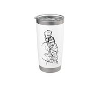 Madre e figlio di Egon Schiele (1914) Bicchiere termico in acciaio inox doppia parete