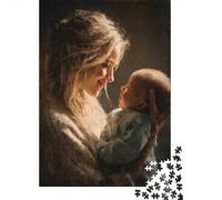 Madre e Figlio Jigsaw L'Amore di una Madre è Grande Puzzle in Legno 1000Pcs Collection Divertimento Per Adulti Gioco Familiare Impossible Puzzle 1000pcs (75x50cm)