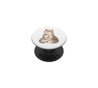 Madre, lupo, e, cucciolo, abbracciare, acquerello, arte PopSockets PopGrip Adesivo