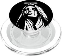 Madre Maria Santa Preghiera Benedetta Lavoro Nero Minimal PopSockets PopGrip per MagSafe