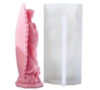 Madre Mary Form 3D Vergine Maria Silicon - Stampo per intonaco in resina aromaterapia, candela di cera di soia, sapone, argilla, gesso, resina | Design 3D complicato della Vergine M