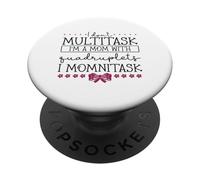 Madre multitasking - quattro gemelli PopSockets PopGrip Adesivo
