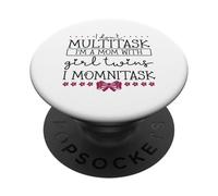 Madre mumnitasking - figlie gemelle PopSockets PopGrip Adesivo