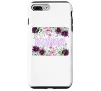 Madre Natura è una giardiniera di giardini floreali viola Custodia per iPhone 7 Plus/8 Plus