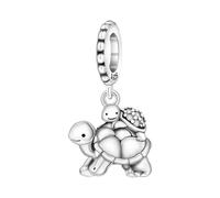 Madre & Newly - Nato Piccola Tartaruga Ciondolo Fascino, Fascino per Braccialetto, Compatibile con Braccialetto Pandora Neckalce