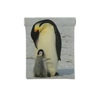 Madre Pinguino e Cucciolo di Pinguino, Spremere il portafoglio superiore da donna Borsa portaoggetti Piccola portamonete Portamonete