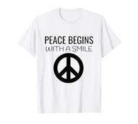Madre Teresa "La pace inizia con un sorriso" T-Shirt Maglietta
