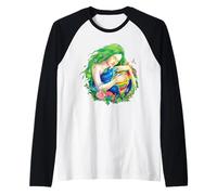 Madre Terra Abbracciare Pianeta Cool Earth Day Salva il nostro pianeta Maglia con Maniche Raglan