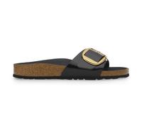 Ciabatte donna BIRKENSTOCK madrid big buckle ciabatta in pelle SHINE BLACK 36 s