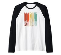 Madrid Espana Spagna Catalogna Spagnolo Spagnolo Barcelona Maglia con Maniche Raglan