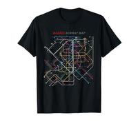 Madrid Metro Map Tee | Metro, Metropolitana Maglietta