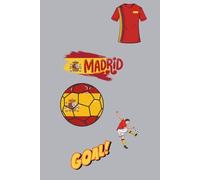 Madrid Soccer Futbol Compisition Notebook: Spain Soccer Futbol Journal 100 pages lined