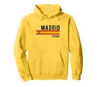 Madrid Spagna Bandiera Souvenir España Skyline Viaggi Uomini Donne Felpa con Cappuccio