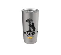 Madrid Spagna l'Orso e il Fragola Graphic Design Bicchiere termico in acciaio inox doppia parete