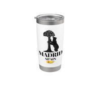 Madrid Spagna l'Orso e il Fragola Graphic Design Bicchiere termico in acciaio inox doppia parete